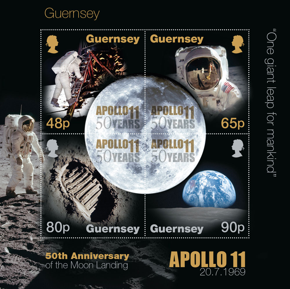 50th Anniversary of the Moon Landings celebrated on stamps